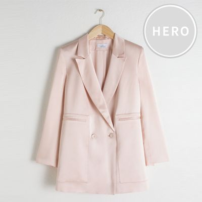 Long Fit Satin Blazer from & Other Stories