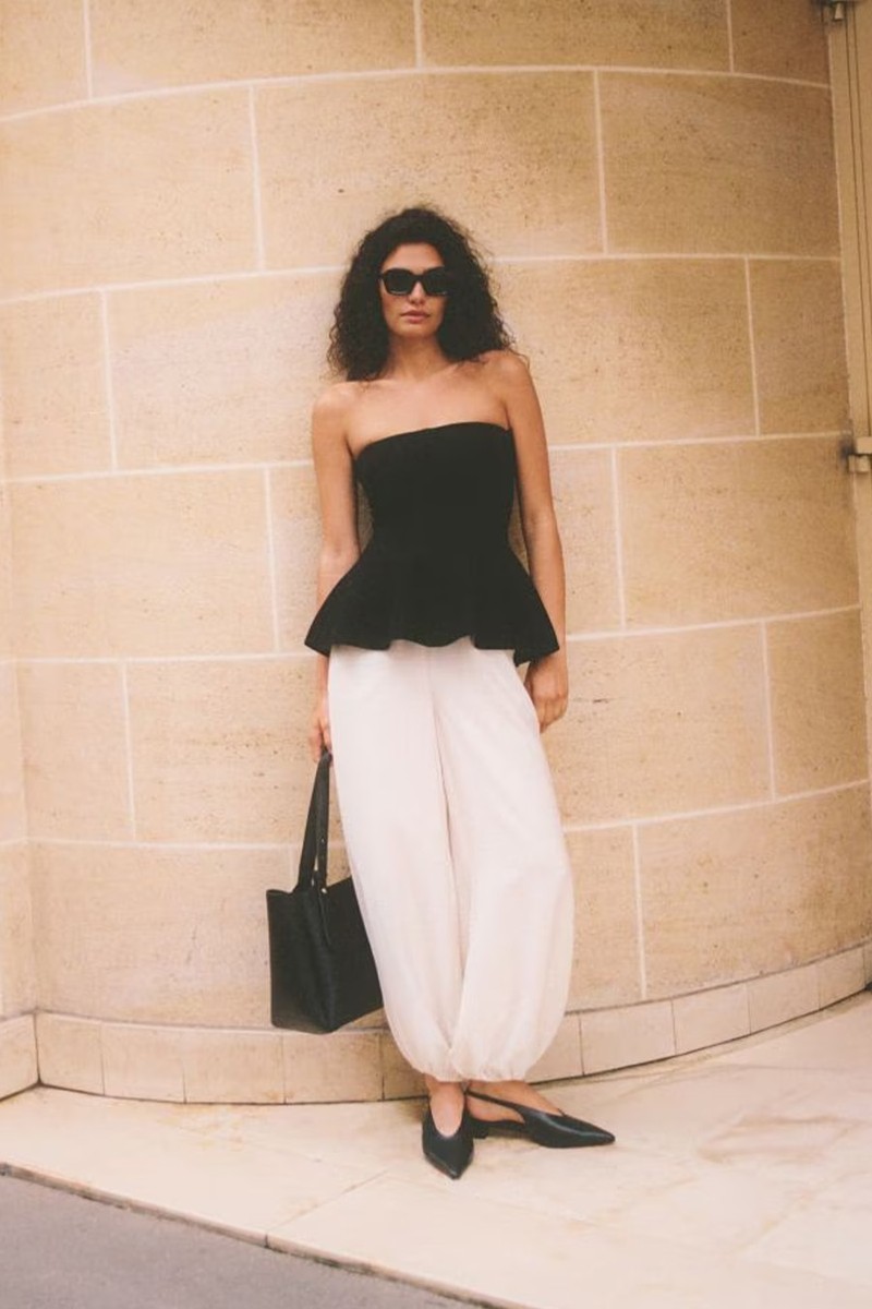 Balloon Trousers With Modal from Reserved