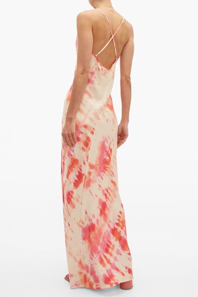 Ariel Tie-Dye Satin Maxi Dress from Rat & Boa