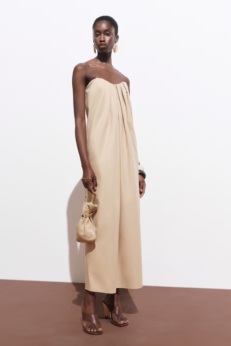 Long Dress With Sweetheart Neckline from Mango