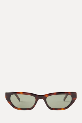 Cat-Eye Tortoiseshell-Acetate Sunglasses from Saint Laurent Eyewear