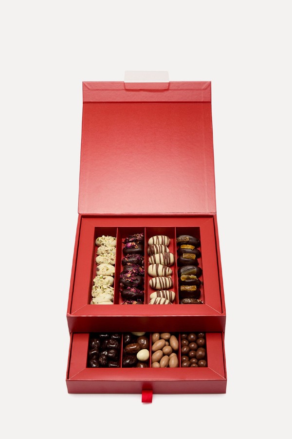 Request Chocolate Date, Fruit & Nut Selection Box from Harvey Nichols