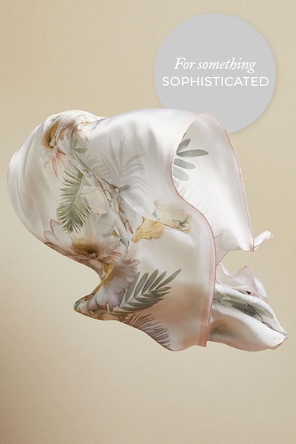 Woodland Long Silk Scarf