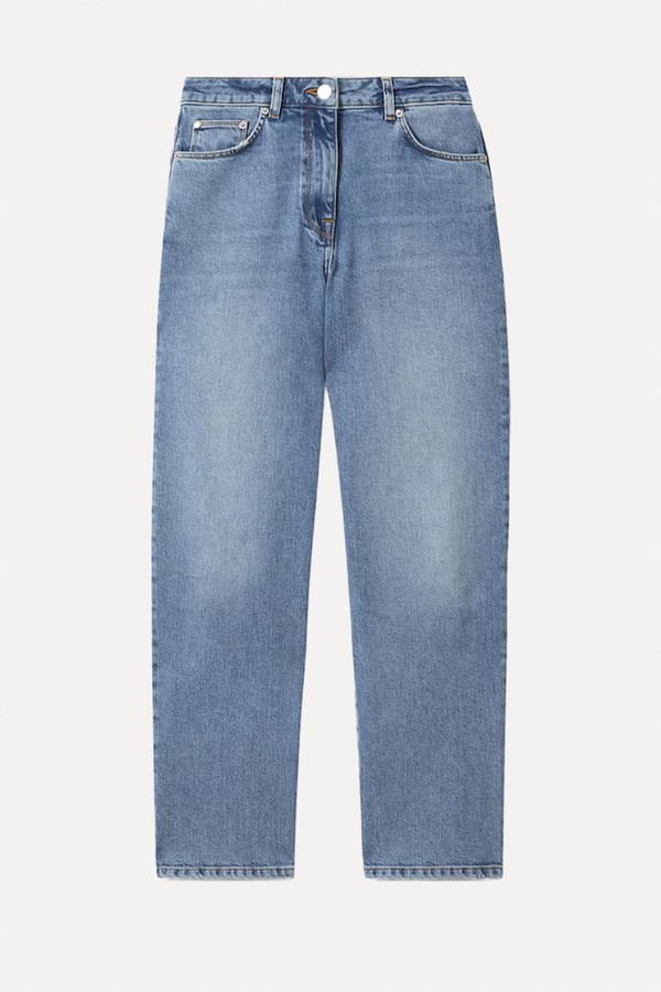 Selin Mid-Rise Straight-Leg Jeans