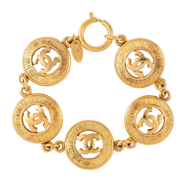 1980s Vintage Medallion Bracelet from Chanel