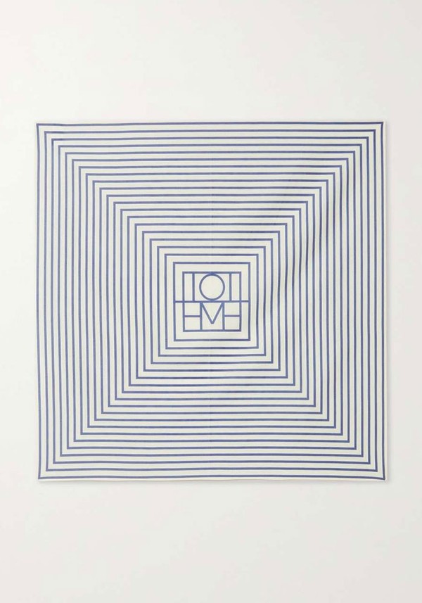 Printed Cotton & Silk-Blend Scarf from Totême