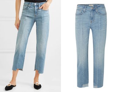 Cruiser Distressed Mid-Rise Straight Leg Jeans from Madewell