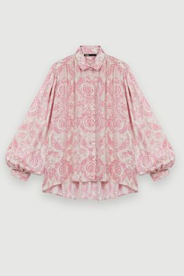 Paisley Print Floaty Blouse from Maje
