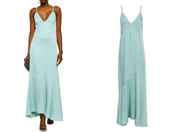 Crepe-Satin Maxi Slip Dress from Les Heroines