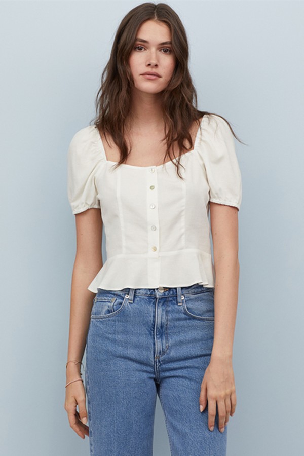 Linen-Blend Blouse from H&M