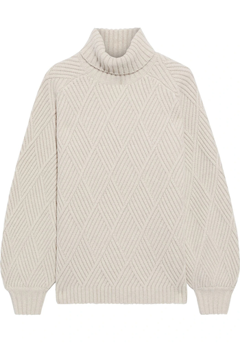 Briggitte Ribbed Merino Wool-Blend Turtleneck Sweater from Iris & Ink