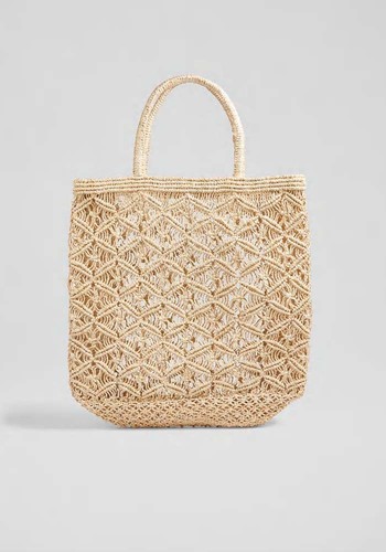 Fatema Natural Jute Tote Bag By Maison Bengal