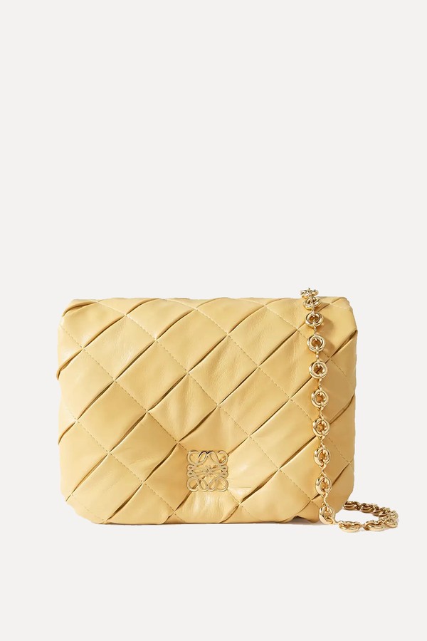 Puffer Goya Quilted Padded Leather Down Shoulder Bag  from Loewe