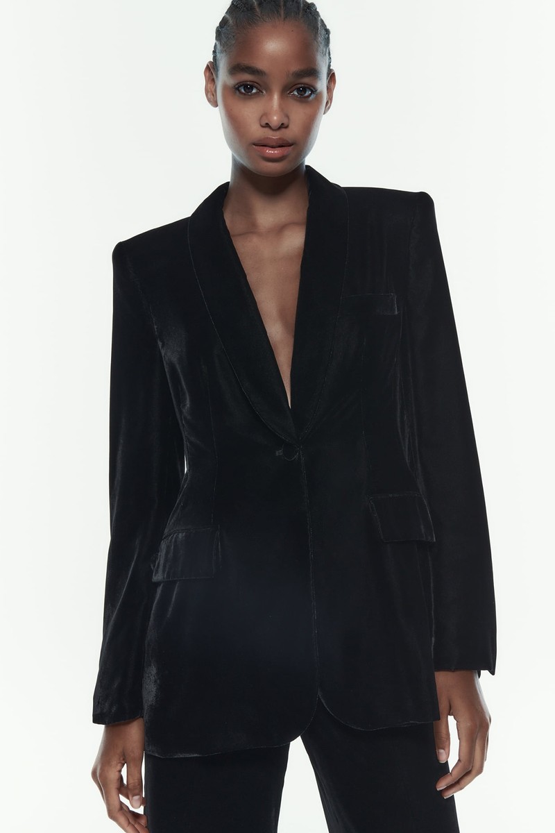 Velvet Blazer from Zara