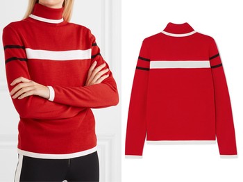 Kito Striped Merino Wool Turtleneck Sweater from Erin Snow