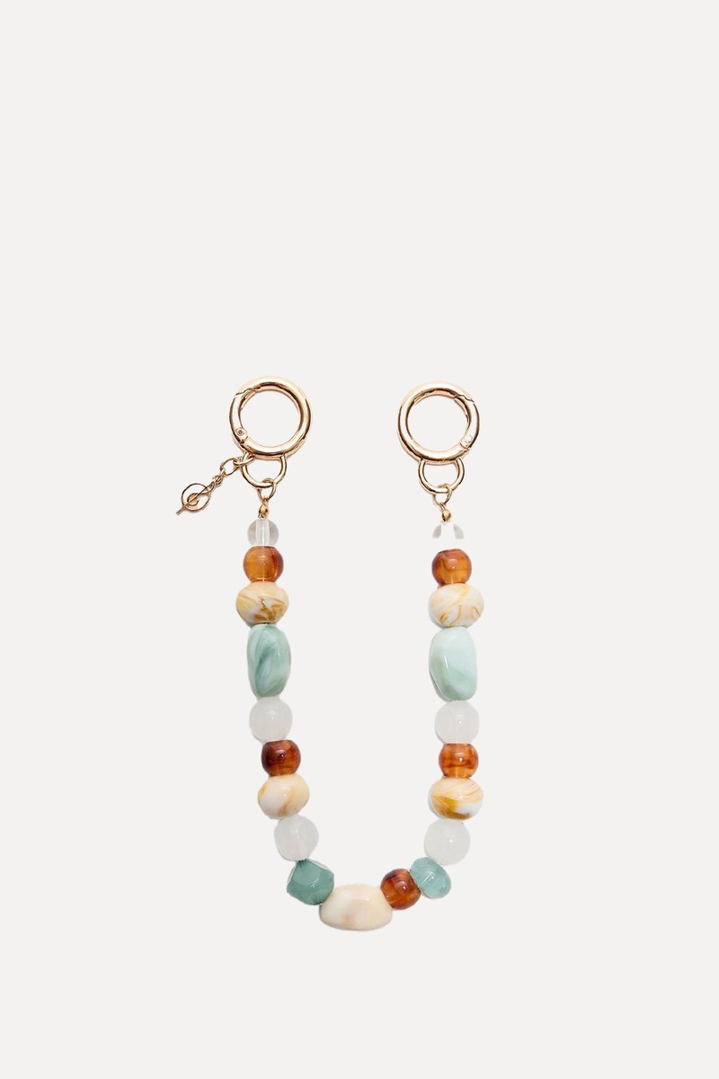 Beaded Charm Keyring