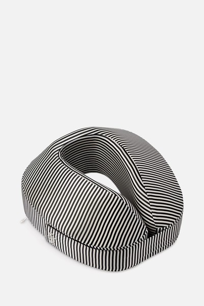 Jet Setter Striped Silk Travel Pillow from Slip 