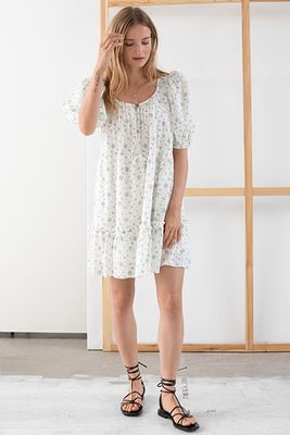 Cotton Puff Sleeve Mini Dress from & Other Stories