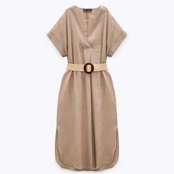 Tunic Dress With Belt