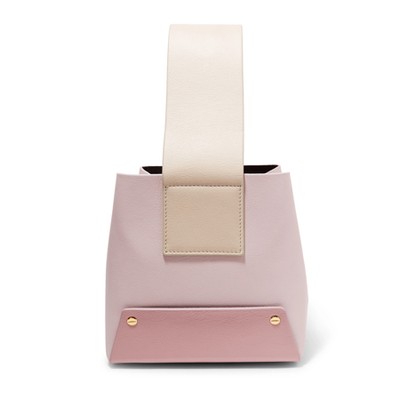 Small Colour-Block Textured-Leather Tote from Yuzefi Tab