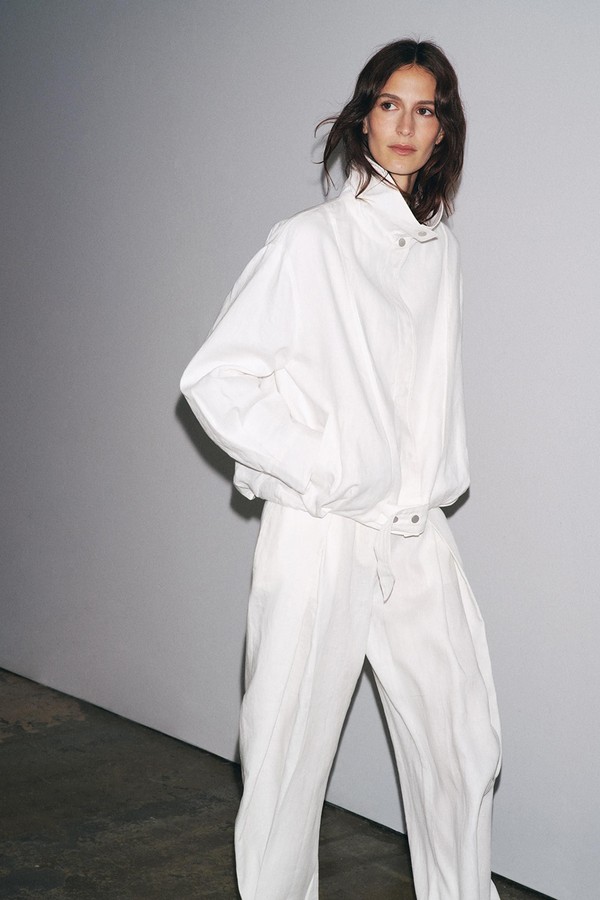 100% Linen Bomber Jacket from Zara