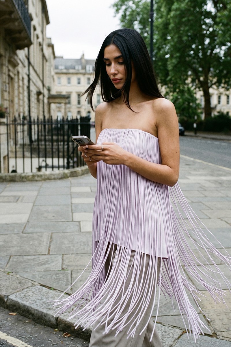 Fringed Bandeau Top from ASOS ARRANGE