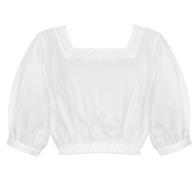 Freda Lace Square Neckline Top from Pixie Market