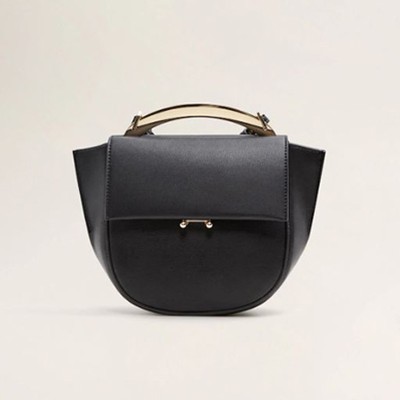 Metallic Handle Shoulder Bag from Mango