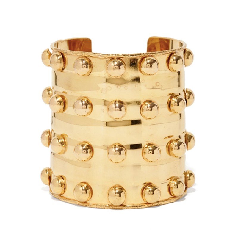 Sone Massai III Studded Metal Cuff from Sylvia Toledano