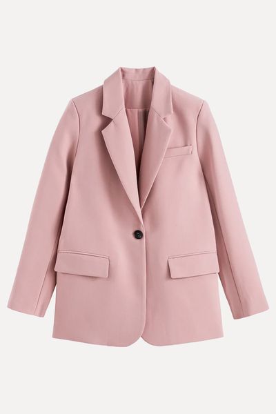 Recycled Oversize Boyfriend Blazer from La Redoute