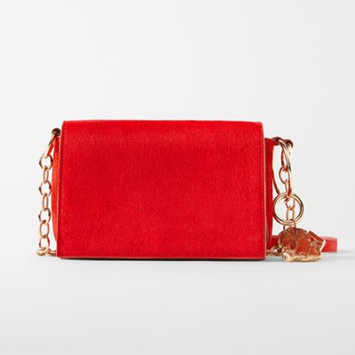 Leather Crossbody Bag from Zara