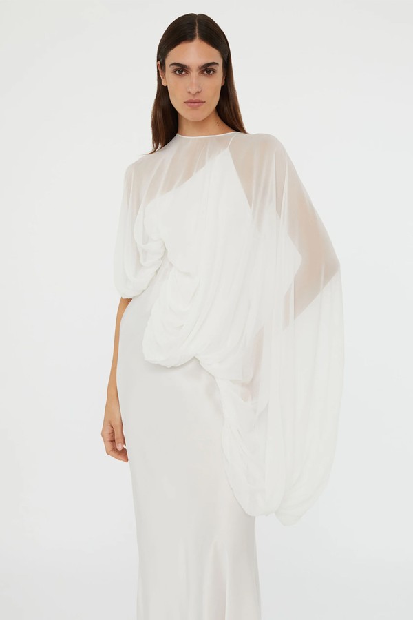 Cumulus Draped Sleeve Dress from Christopher Esber 