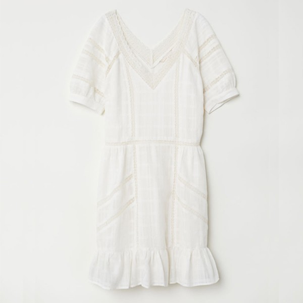 Cotton V Neck Dress from H&M
