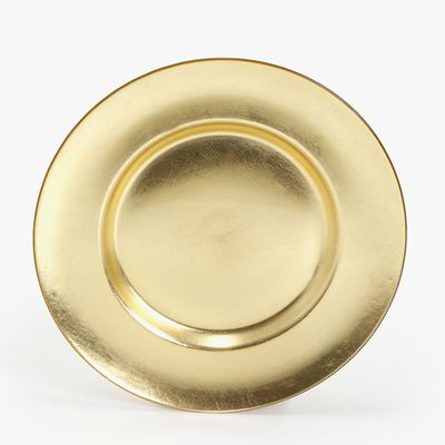 Gold Glass Charger Plate from Zara Home