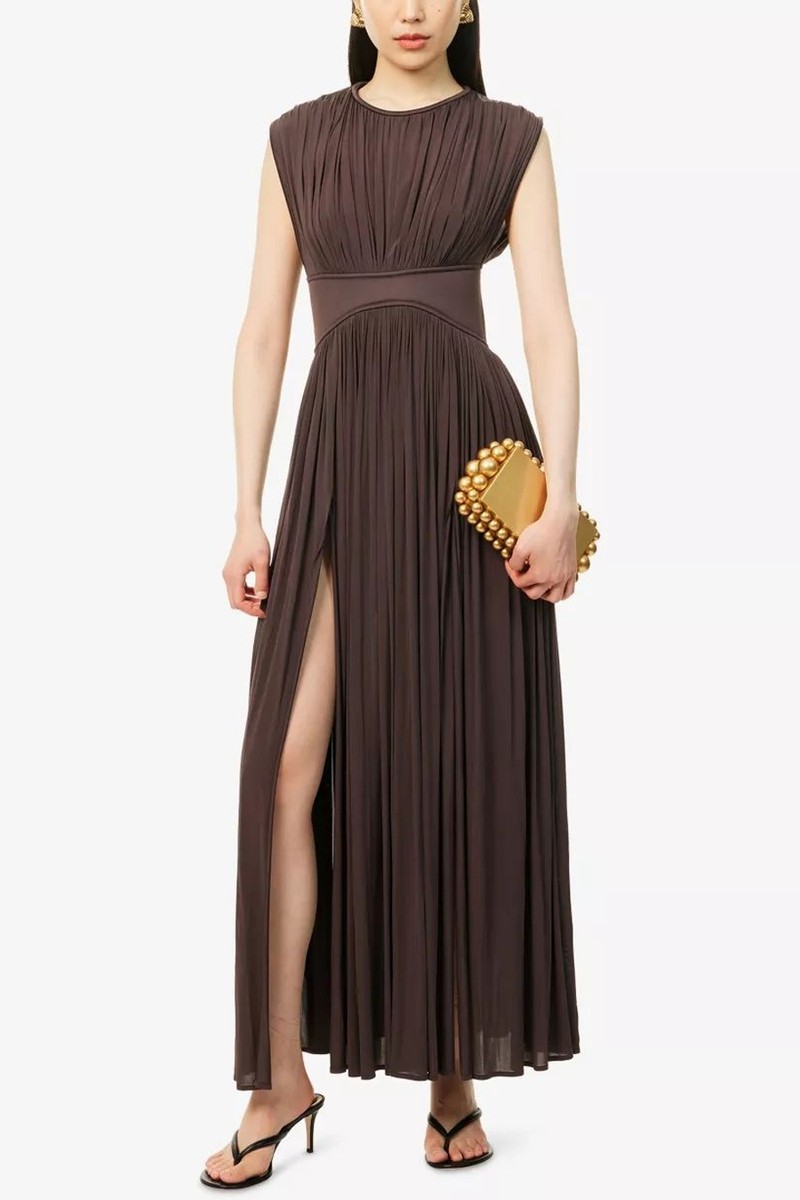 Illuminate Pleated Stretch-Woven Maxi Dress from Zimmermann