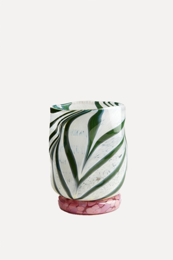 Swirl Mid-Ball Glass Tumbler from Henry Holland
