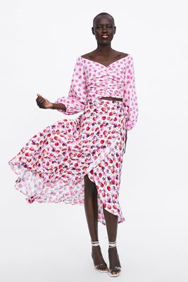 Printed Sarong Skirt from Zara