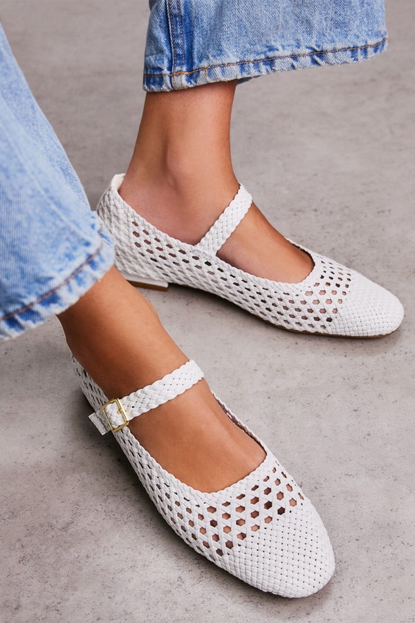 Whip Braided Leather Ballet Flats