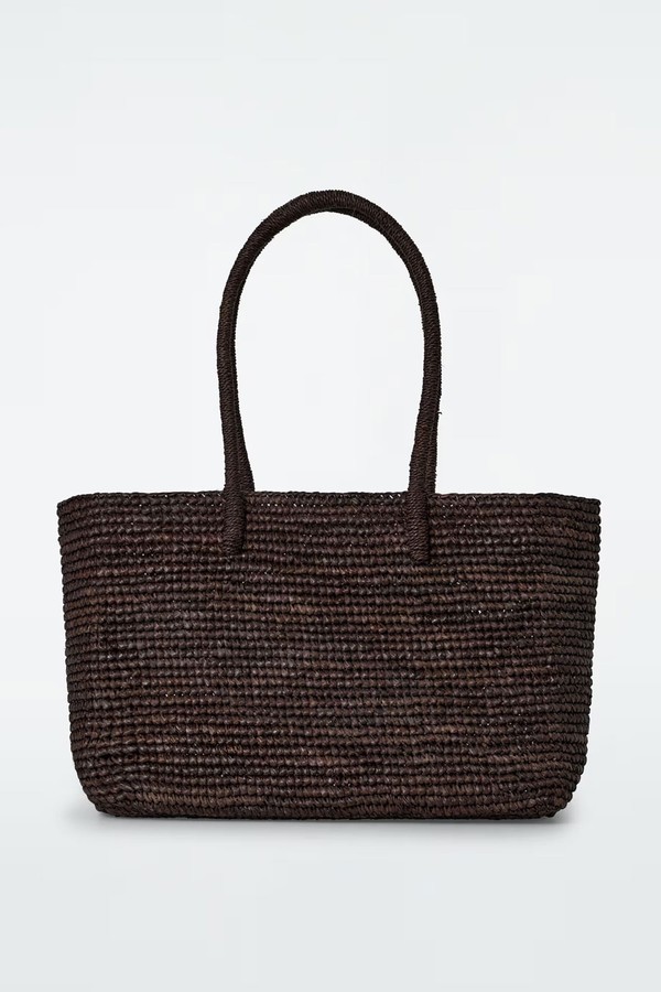 Raffia Mini Woven Tote Bag from COS