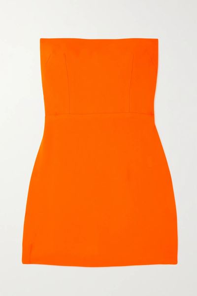 Lux Strapless Crepe Mini Dress from Alex Perry