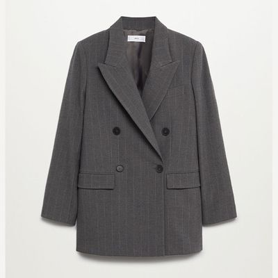 Pinstripe Suit Blazer from Mango