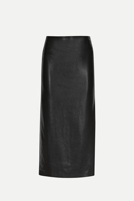 Maeve Faux Leather Midi Skirt from Alice + Olivia