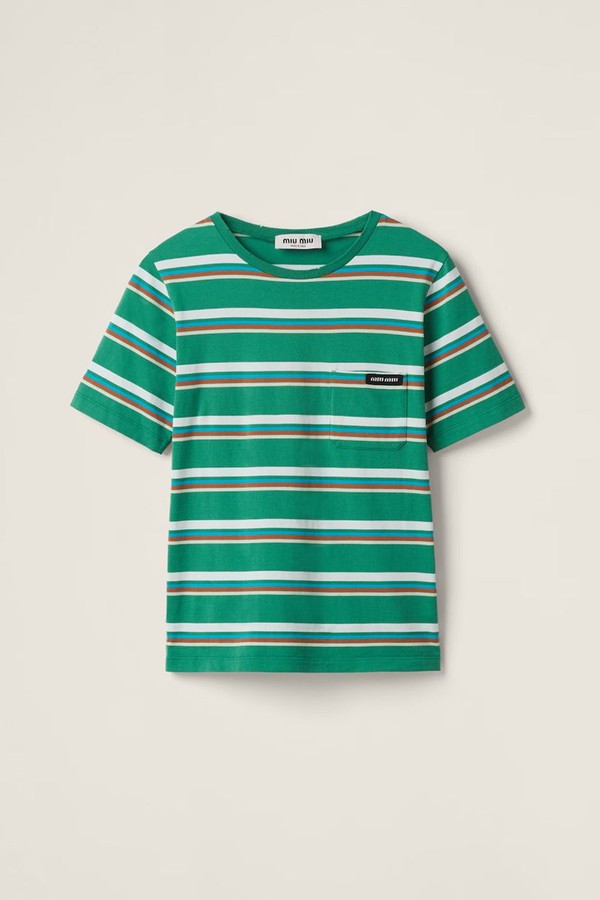 Jersey T-Shirt from Miu Miu