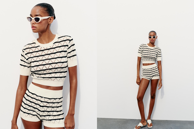 Striped Knit Shorts, £22.99 | Zara
