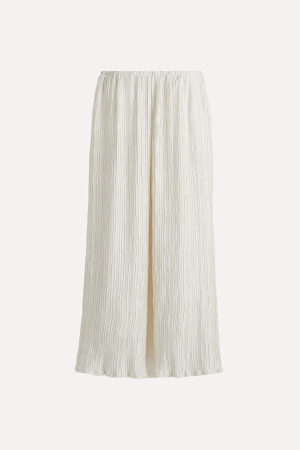 Crinkled Pull-On Trousers