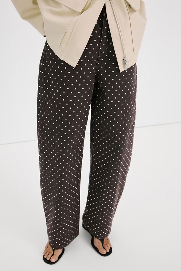 Polka Dot Balloon Jeans from Mango