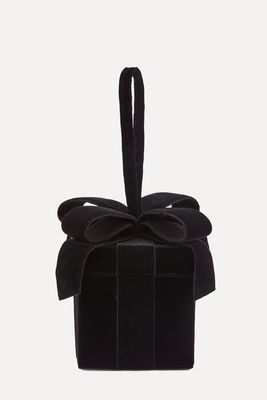 Black Velvet Present Clutch Bag