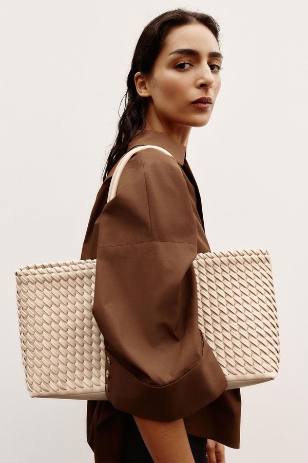 Braided Elongated Tote Bag