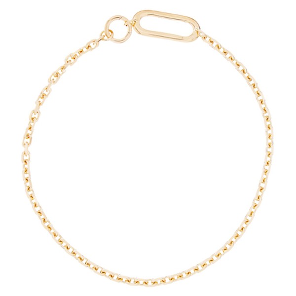 Binary Diamond Cut Gold Vermeil Chain Choker from Alta Ora