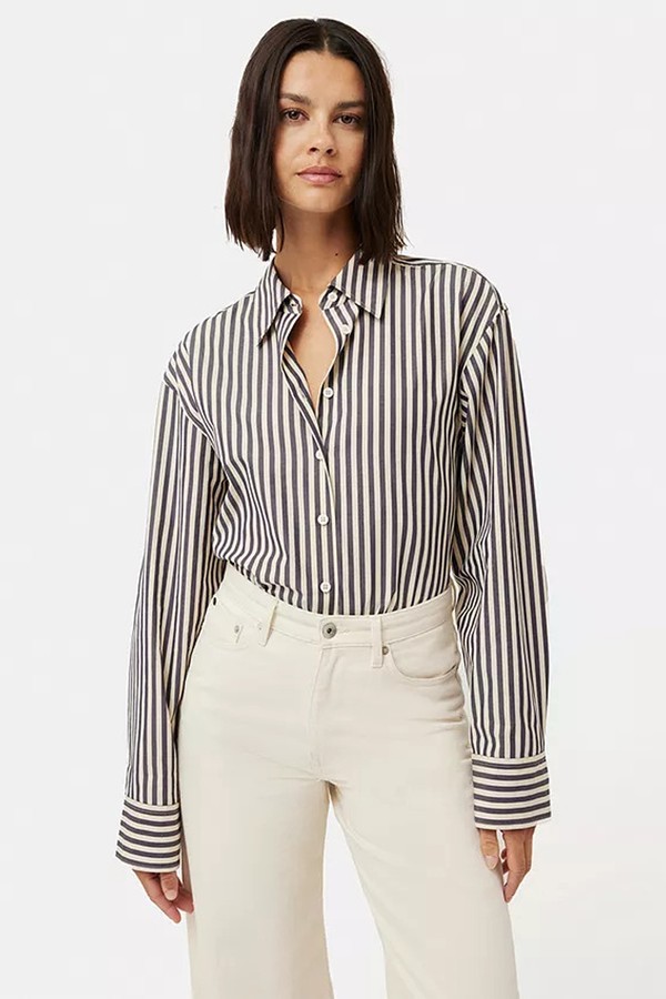 Cotton Poplin Stripe Shirt from Jigsaw